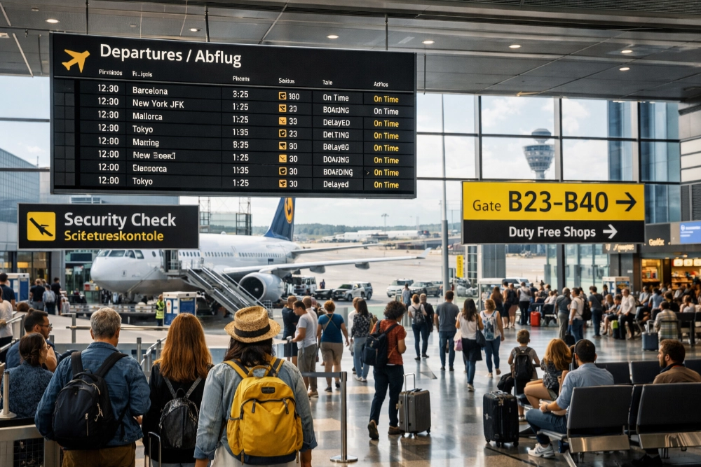 Wann am Flughafen ankommen - Empfehlungen für Kurzstrecke, Langstrecke & Ferienzeiten